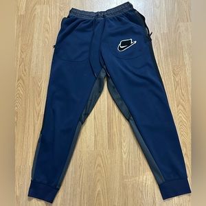 Pre Owned Nike Sweat Pants Navy Black White Small Men's